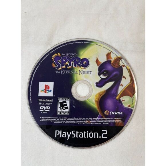 Blockbuster Rental W/Case Legend of Spyro The Eternal Night PlayStation 2 PS2 - Picture 4 of 8